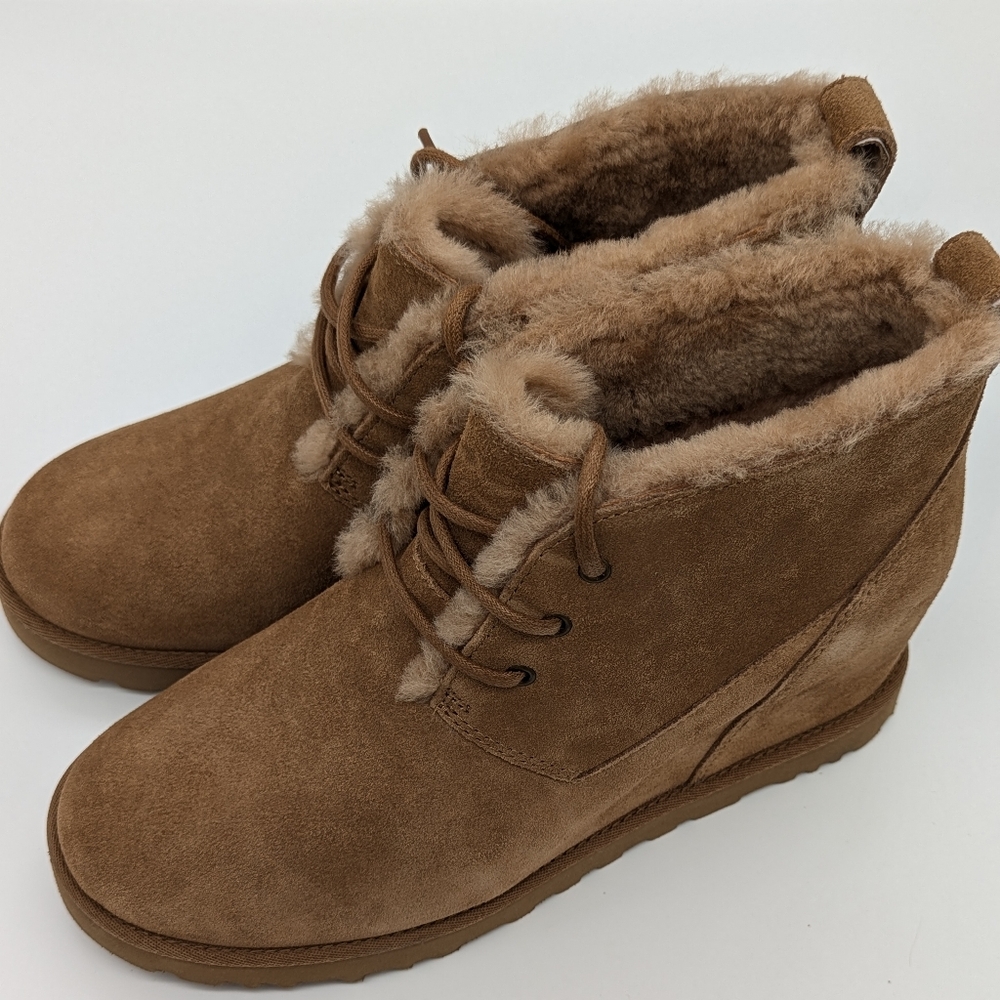 UGG Women's ClassicFemme Lace Bootie 1121530 Chestnut SIZE 8.0